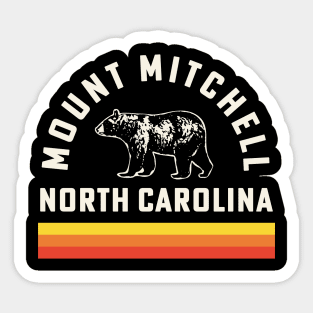 Mount Mitchell Hike North Carolina Black Mountain Range Sticker